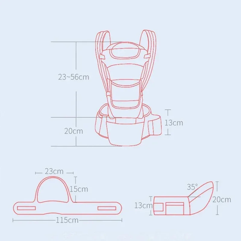 Ergonomikus Baba Hordozó